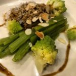 Borraja, romanesco y arroz con almendra tostada by Parrilla Albarracín conoce Aragón, go Aragón #goAragon