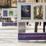 La Vicealcaldesa y consejera de Cultura, Sara Fernández, y del presidente de la Asociación para el Estudio de la Semana santa, Ricardo Navarro.  1